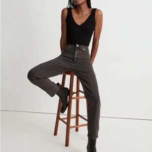 Madewell Curvy Perfect Vintage Jeans Black Size 24